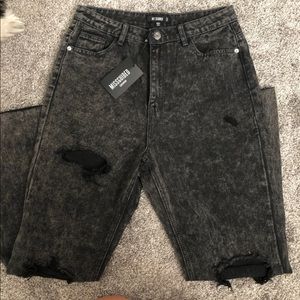 Black Missguided Mom Jeans